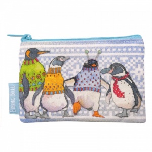 Penguins in Pullovers Zipped Purse